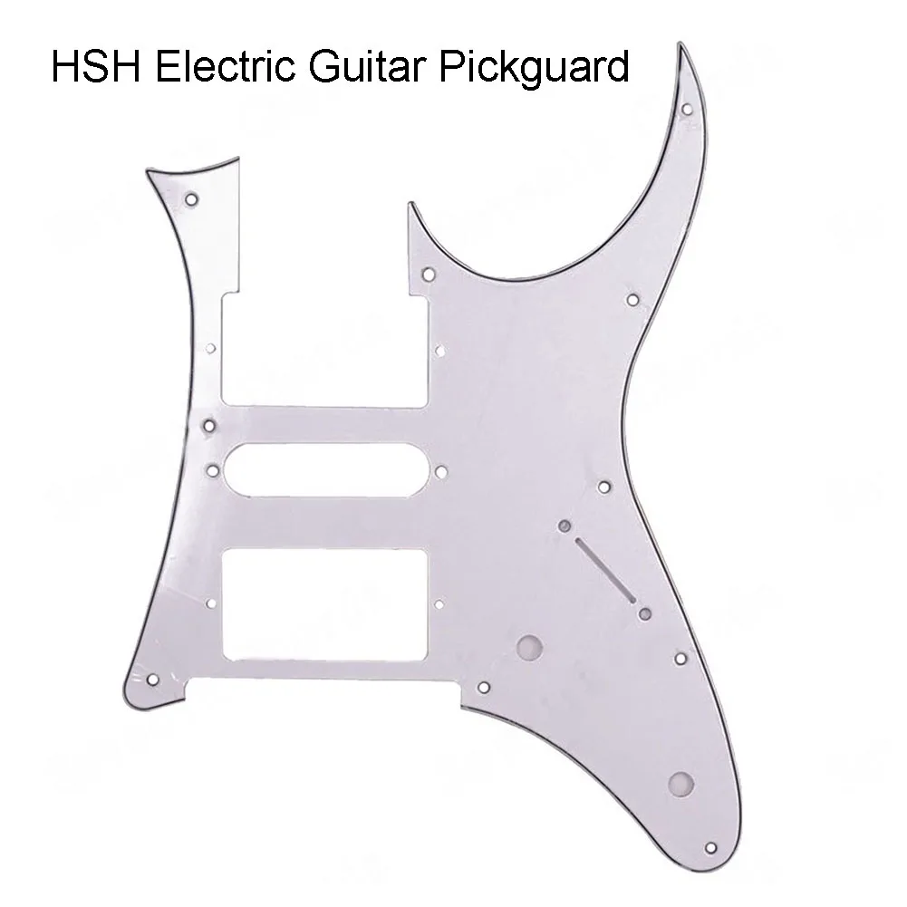 Premium Electric Guitar Pickguard HSH Humbucker Replacement Scratch Plate White/Black Ibanez RG250 Style 10 Holes Guitar Parts