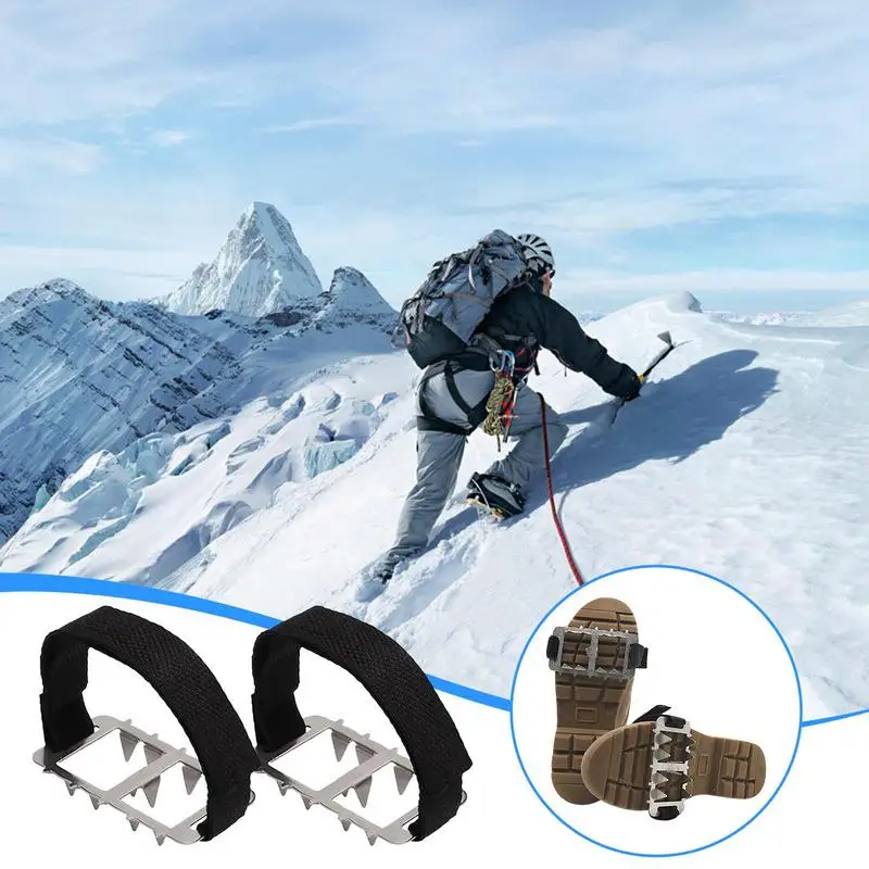 Schnees pitzen für Schuhe rutsch feste Schuh Eis klampen Schnees chuh greifer 2x Eis klampen für Schuhe und Stiefel Schnee Eis Winter Wanderschuhe