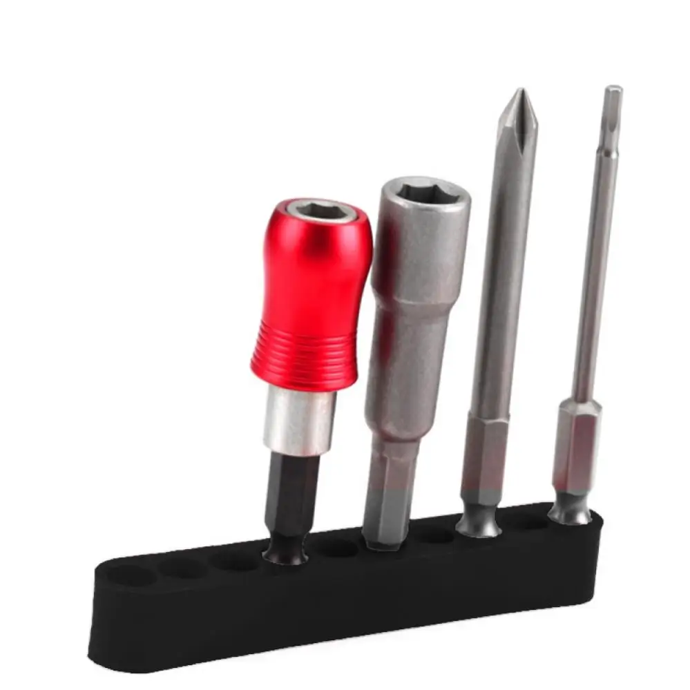 6/10/11/12 Holes Drill Bit Storage Case Screwdriver Head Holder Hex Shank Screwdriver Bit Holder for 6.35mm/ 1/4\