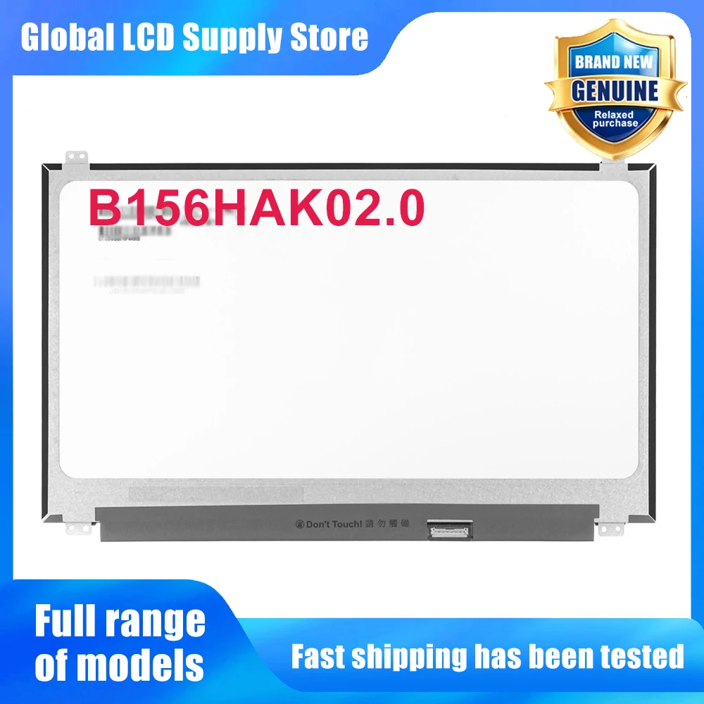 B156HAK02.0 15.6 inch Laptop Lcd Screen Fhd Ips Panel Touchscreen for Notebook Repair Replacement Assembly OEM Standard
