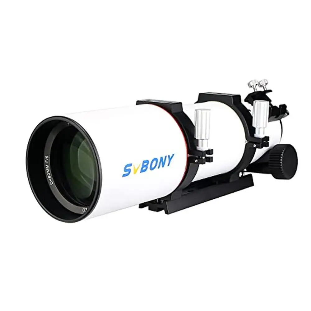 80mm APO Triplet Refractor Telescope with Micro-Reduction Focuser Deep Sky Astrophotography Adults Portable OTA Galaxies