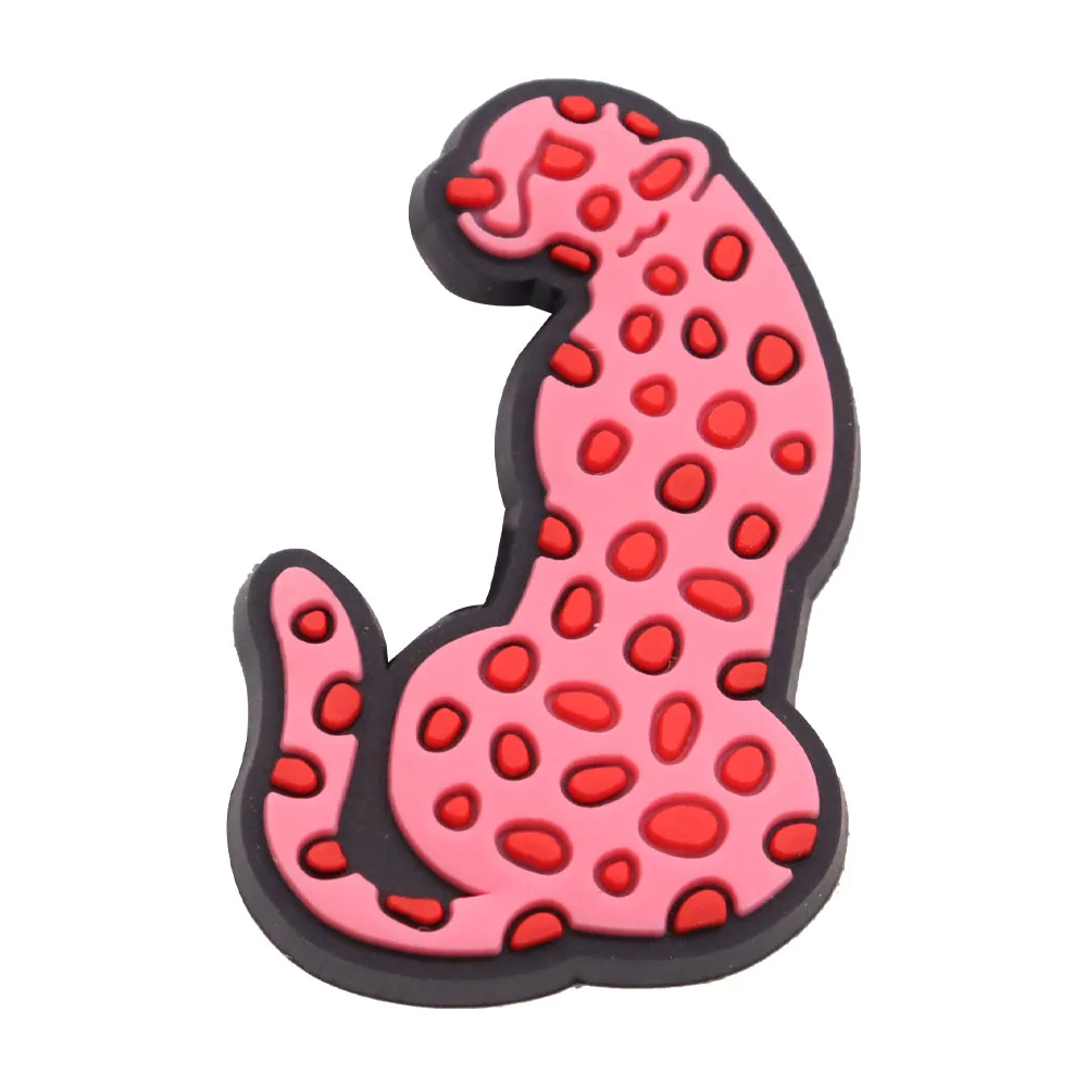 Hot Sale 1pcs PVC Pink Shoe Charms for Crocs Accessories Girl Badge Women Clogs Buckle Kids Pins Men Decoration Jeans X-mas Gift