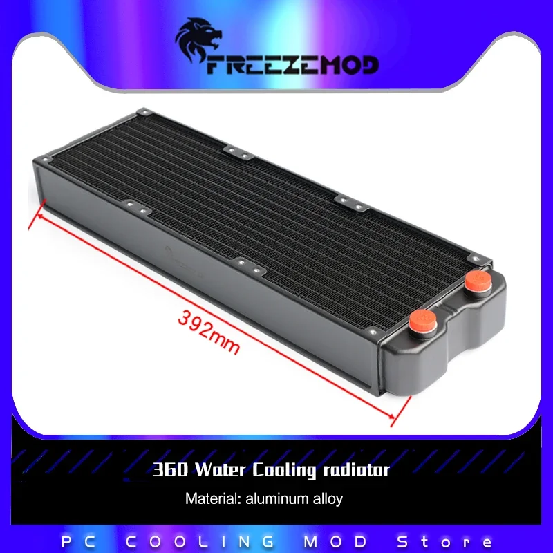 

Алюминиевый радиатор с водяным охлаждением для ПК, 360 мм, двухслойный радиатор G1/4, толщина 45 мм, часть шкафа для геймеров «сделай сам»