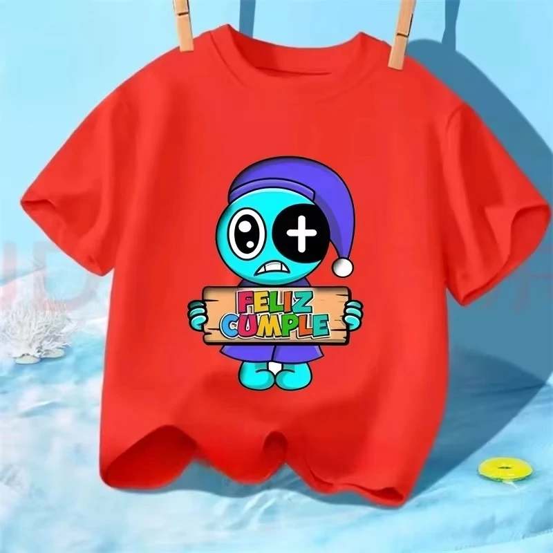 2025 Baby Jongens en Meisjes Dandy's World T-shirt Kinderen Stripfiguur Gedrukt Casual Puur Katoenen T-shirt