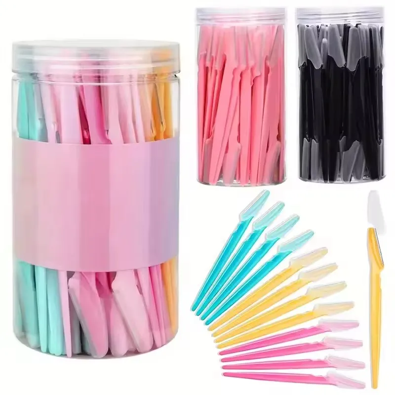 NEW 5/10/30pcs Eyebrow Razors Kit Facial Eye Brow Trimmer Multifunction Facial Hair Removal Tool with Container Safety Beauty
