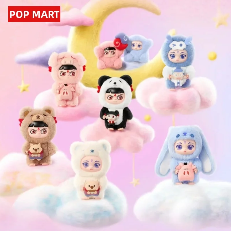 

NEW POPMART Original Nezha 2 Dress Up Series Vinyl Plush Blind Box Fashion Pendant Doll Toy Anime Peripheral Mystery Kids Gifts