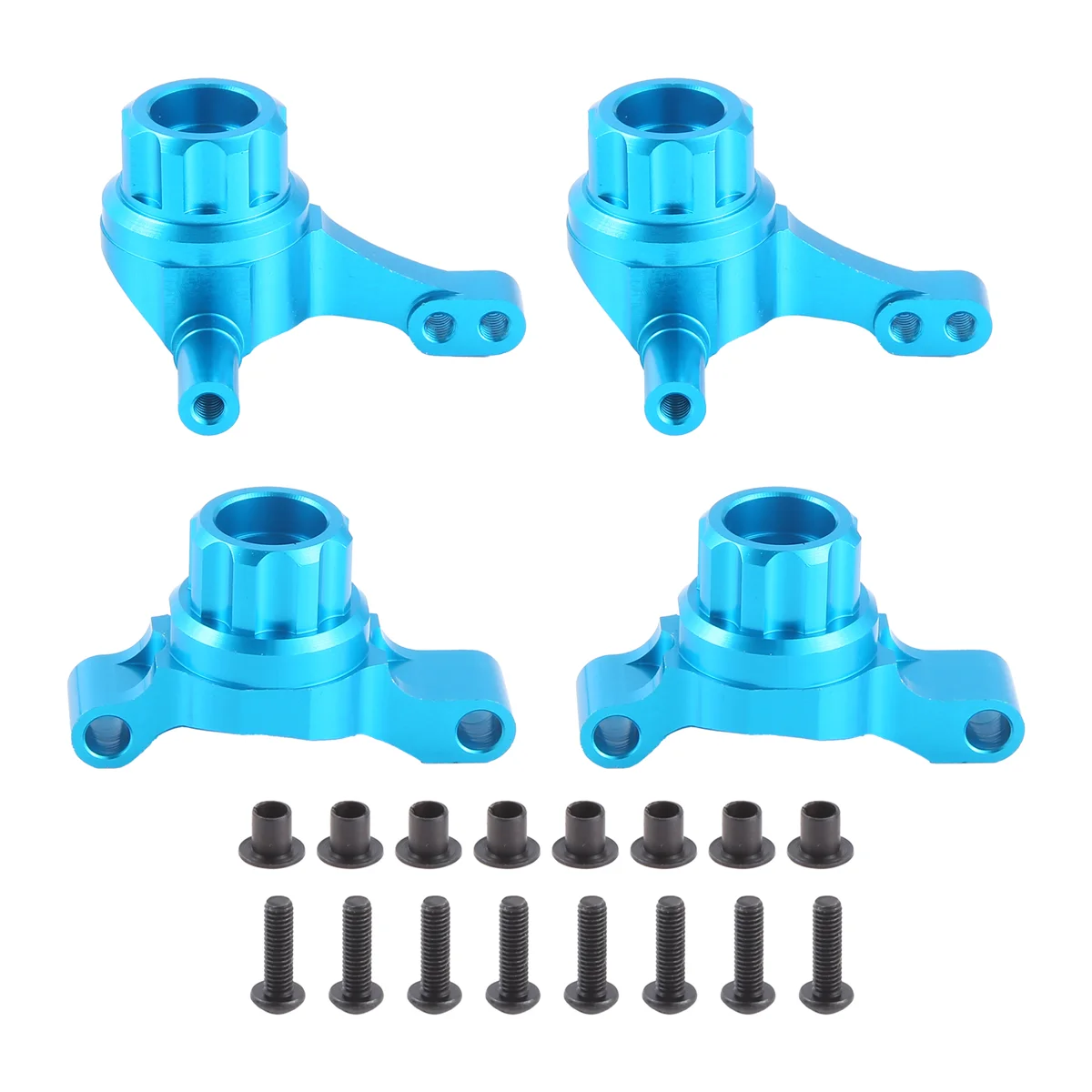 

ABMW-4Pcs Metal Front and Rear Upright Knuckle Arms Steering Knuckle Set for TT02 TT-02 1/10 RC Car Upgrade Parts