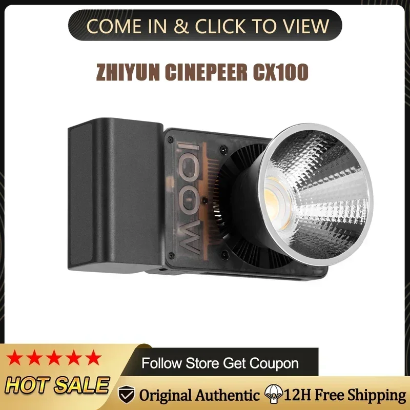 

ZHIYUN CX100 LED Lighting Fixtures Pocket Photography Studio Video Fill Light 2700K-6500K For Live Streaming Photography lamp