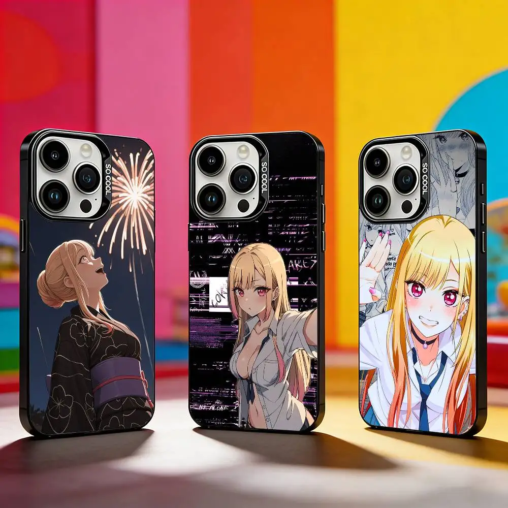 

M-Marin Kitagawa Phone Case For iPhone 17,16,15,14,13,12,11 Plus,Pro Max,XS,Colored silver phone case