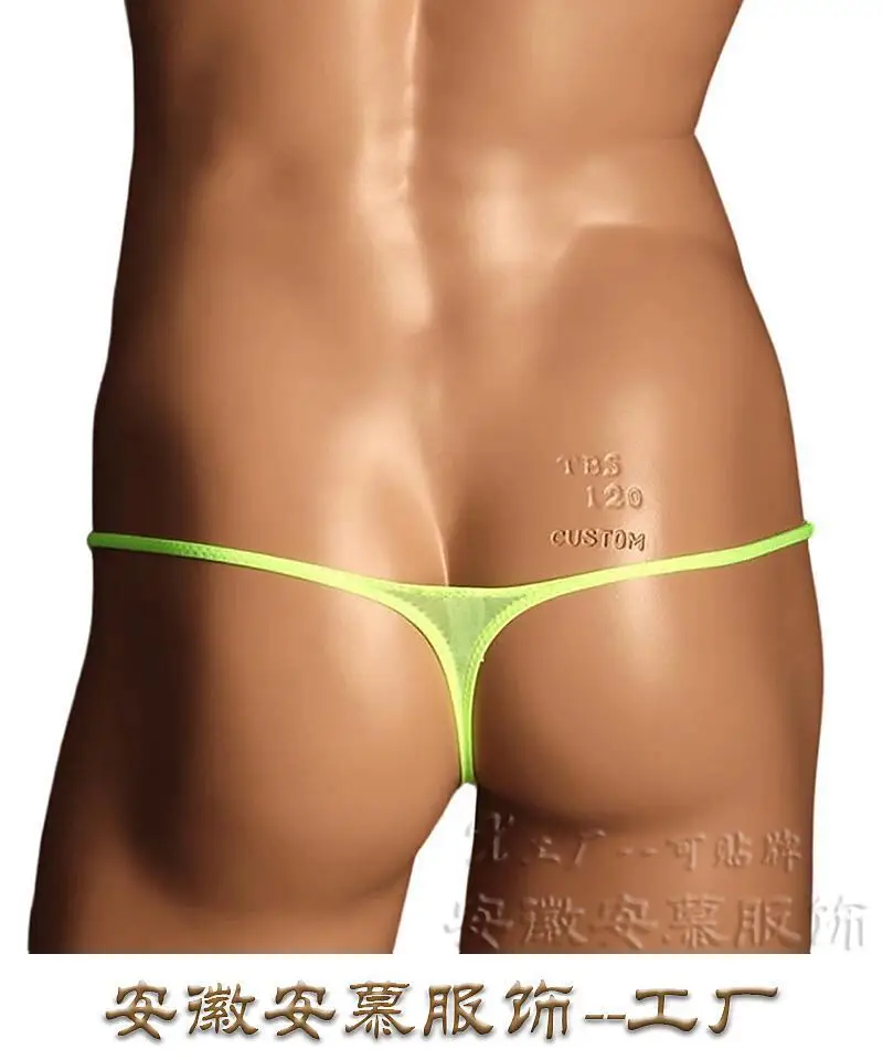 6pcs Low Rise Thin Strap Thong Panties for Men Premium Stretch Ice Silk, Seamless Large Contour Pouch Fashion Male Underwear