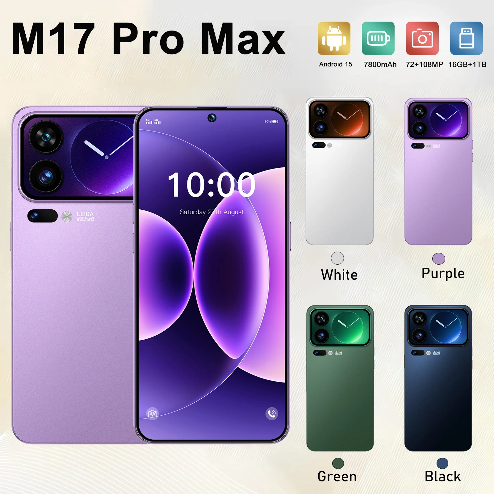 

NEW 2026 HOT Silicone Case For M17 Pro Max 7.3inch High Quality Smartphone Shockproof Cover Lite Moblie Phones Cases Accessories