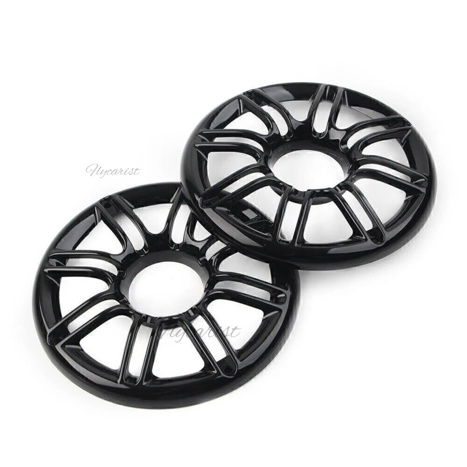 Couvercle de carénage de grille de garniture de haut-parleur arrière chromé 3D pour Harley Touring Electra Glide