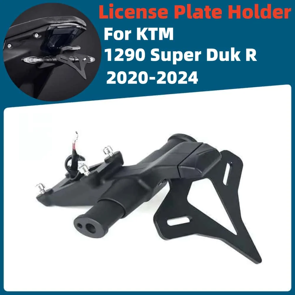 

For KTM 1290 Super Duke R 2020 2021 2022 2023 2024 Motorcycle License plate holder Modified license plate bracket accessories