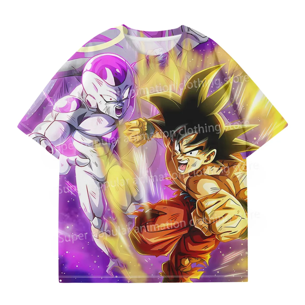 2025, Sommeranimation Vegeta Friza Sun Wukong 3D-Digitaldruck, schnell trocknendes T-Shirt für Erwachsene und Kinder, modisches Top, lässig, Y2K
