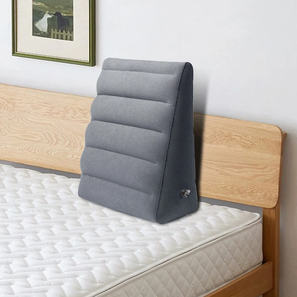 Almohada de cuña, cojín de rodilla, almohada inflable para espalda para viajes, Camping, almohada para dormir, almohadas para piernas de elevación, PVC portátil