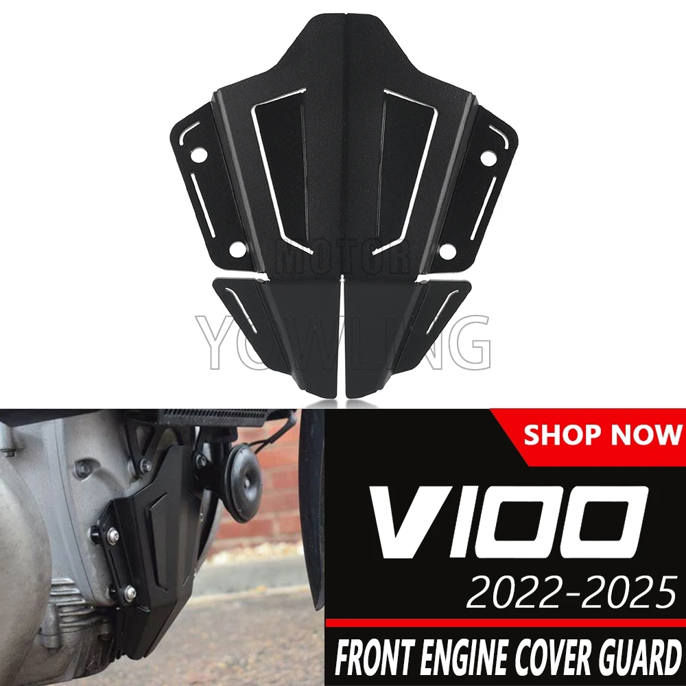 

For Moto Guzzi V100 V 100 Mandello S 2022 2023 2024 2025 Motorcycle Front Engine Cover Guard Cylinder Head Guard Protector Cover
