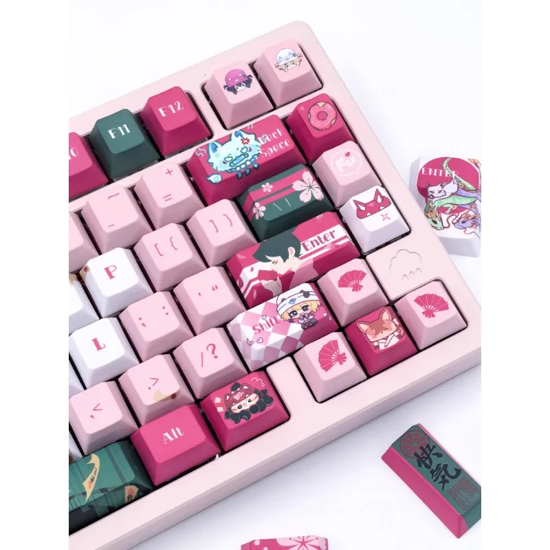 Wuzi Impression original keycaps 140+keys, original factory high heat sublimation pbt keycaps