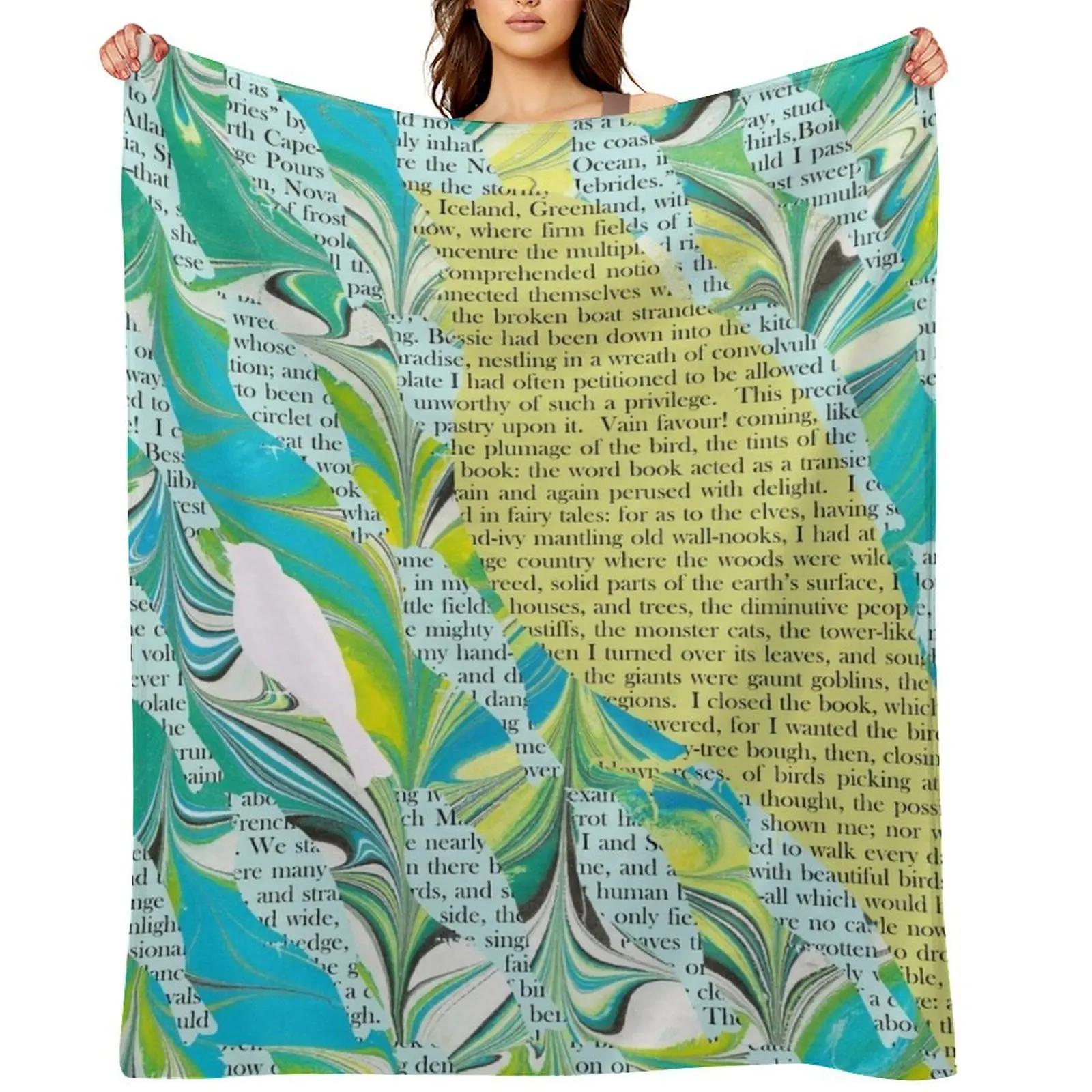 

Charlotte Bronte: Jane Eyre Birds Throw Blanket blankets ands Sofas Soft Plush Plaid Sofa Quilt Blankets