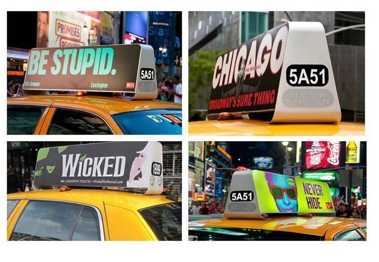 شاشة LED خارجية للسيارة/عرض سيارة أجرة Muen LED