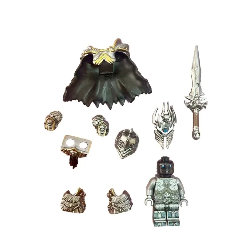 Lich King Warcraft Style Building Figure Armor Sword Cape Collectible Action Toy for Fans Boys Gift New 2025 Hot Sale view 6