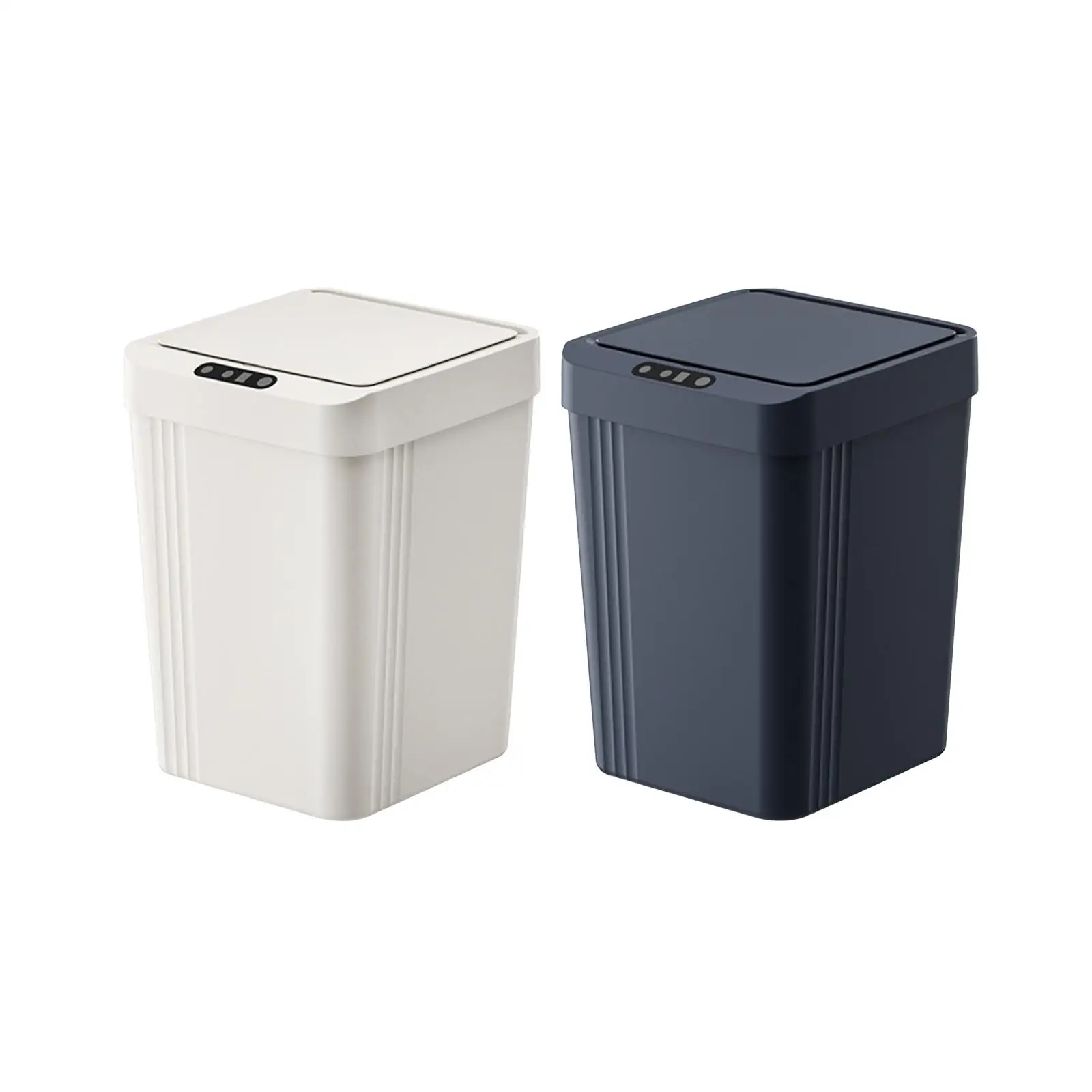 Smart Trash Can with Lid Intelligent Garbage Bin for Toilet School Dorm Room