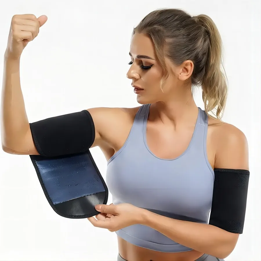 (1 Pair) Arm Shaping Band Dumbbell Badminton Running Fitness Sweat Arm Bands Sauna Sweat Arm Protectors