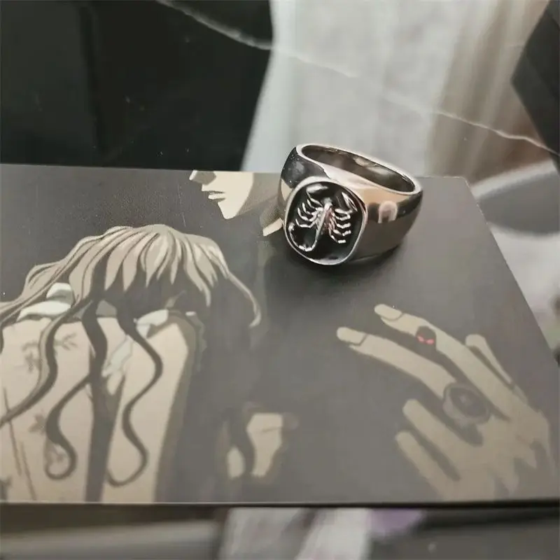 NANA Ring たかきやすし Rings for Women Cosplay Takagi Yasushi Jewelry Party Fashion Trend Metal Scorpion Accesorios Anime Friend Gift