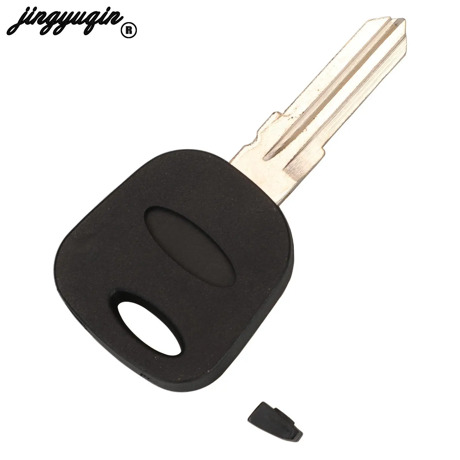 jingyuqin Dla Ford Escape Kuga Maverick Focus Mondeo F150 Mustang Key Case Fob z otworem dla Chip Transponder Car Key Shell