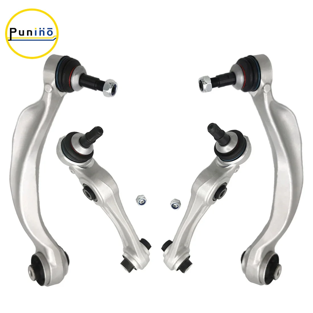 Punino 4pcs Control Arms LH&RH Kits for BMW 5 6 Series F06 F10 F11 550i 640i 650i 2011 2012 2013 2014 2015 2016 - 2019