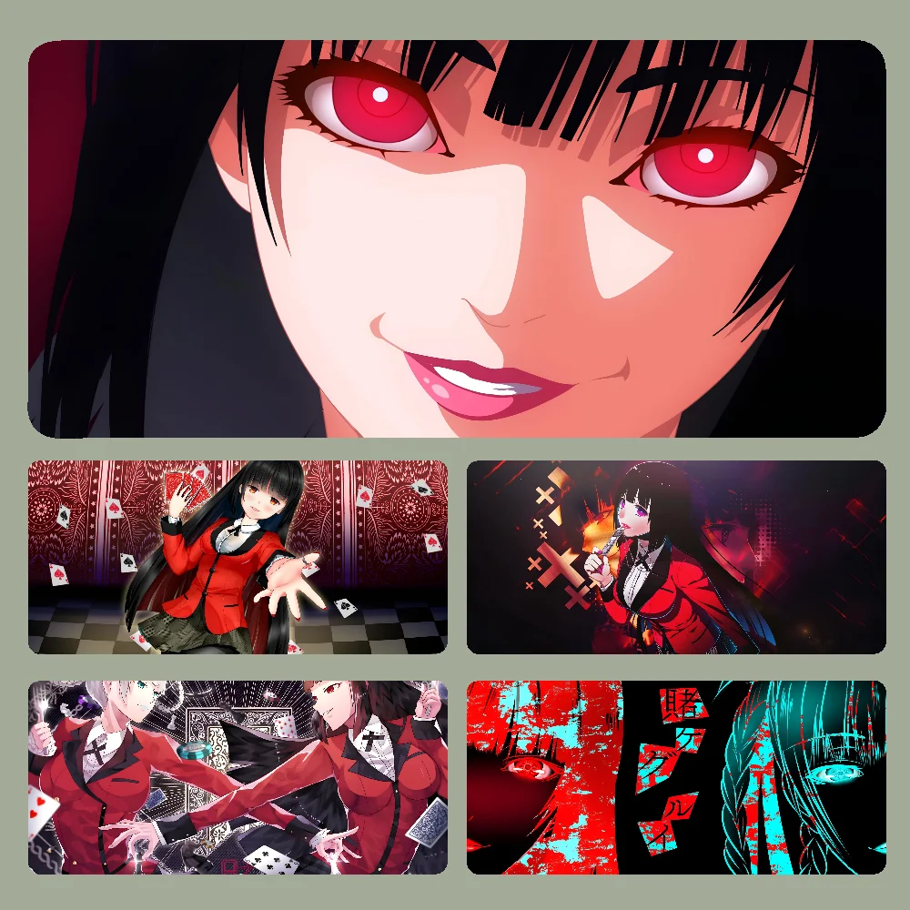 Y-Yumeko Jabami Mousepad Large Computer Gaming Accessories MousePads Desk Mats Anti-slip Laptop Soft Mouse Pad