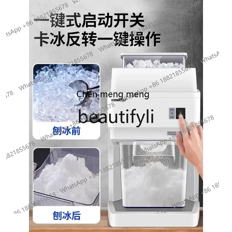 G copo de nieve hielo 288g trituradora de hielo comercial sashimi péndulo hielo en polvo afeitadora
