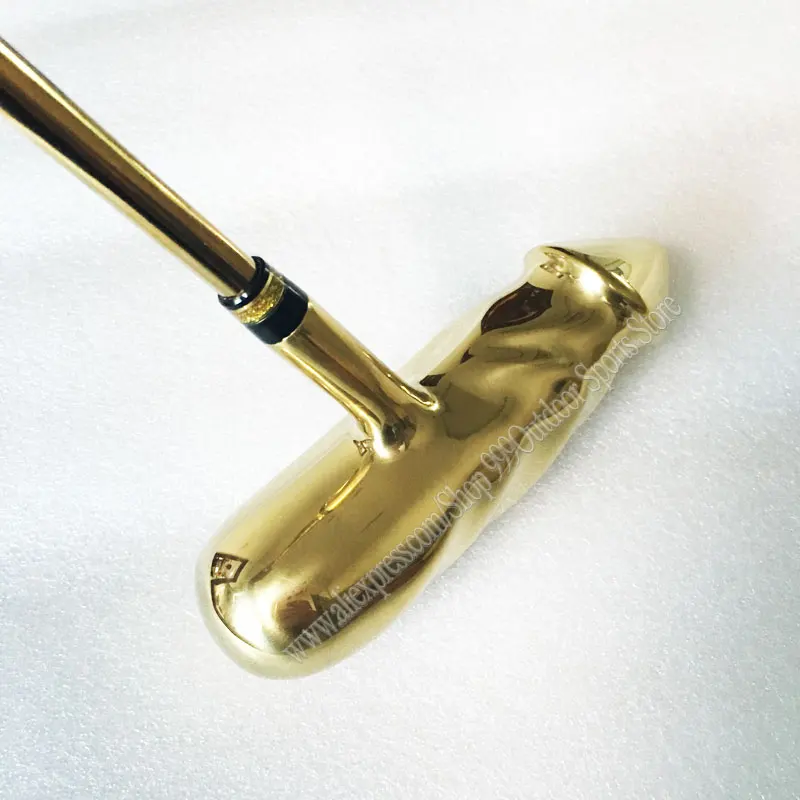 Golf Clubs Golden Right Handed Golf Putter Steel Shaft Length 33 34 or 35 Inch