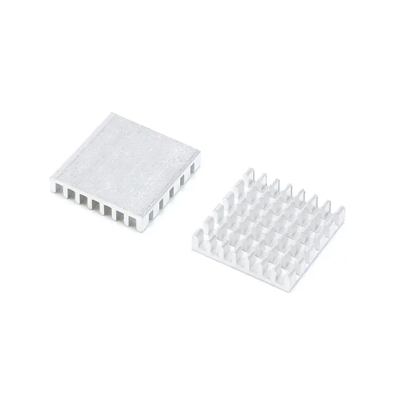 Disipador de calor de aluminio para amplificador de refrigeración, 25x25x5mm, 25x25x5mm, 5 unidades