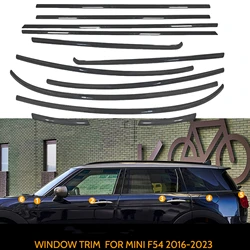 For MINI F54 4 Door 2016-2024 Chrome Black Exterior Window Decoration Strip Trim Seal Belt Weatherstrip Door Moulding Deocrative