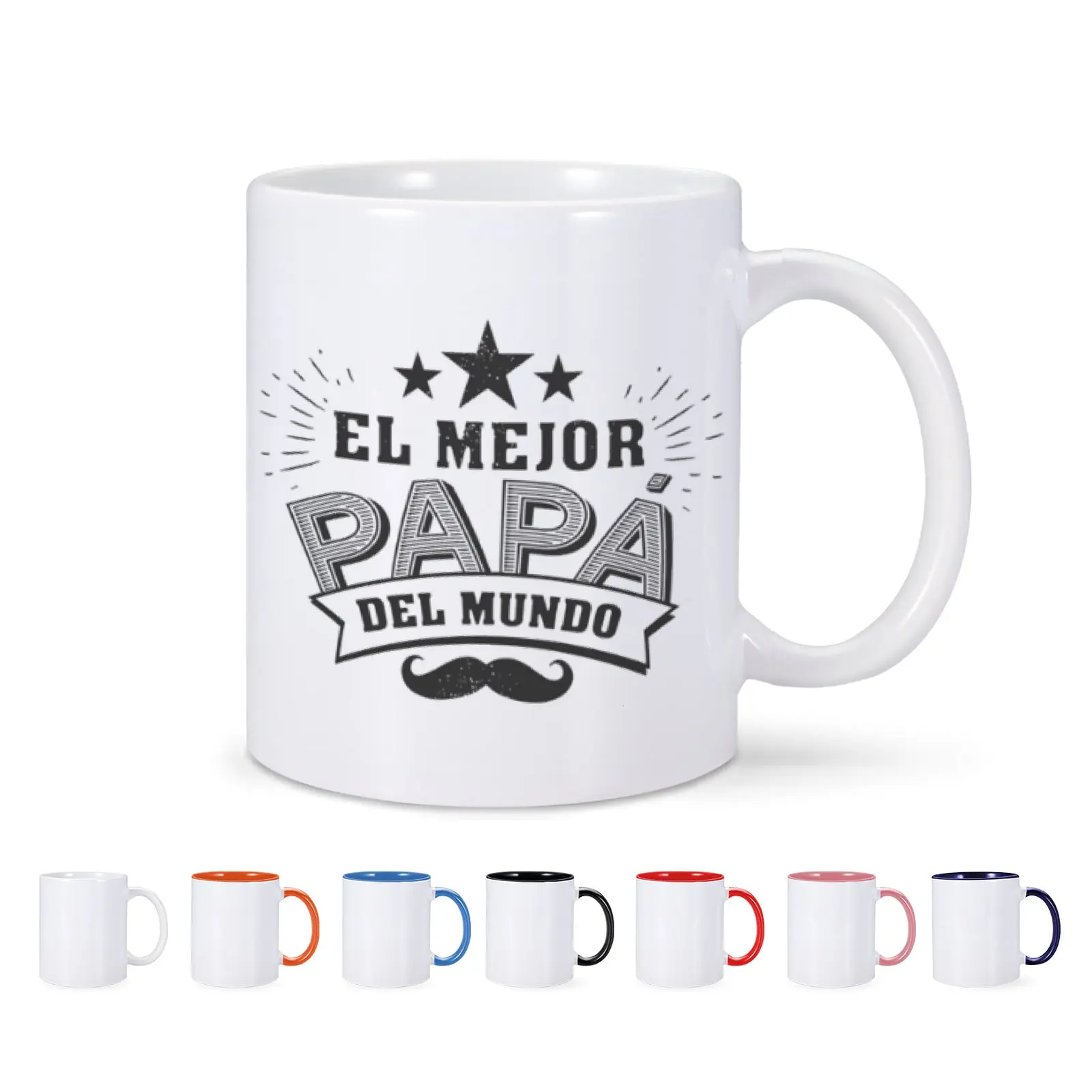 Spainsh Best Dad Coffee Mug Gift for Father Dad Husband Man EL MEJOR PAPA DEL MUNDO Birthday Gifts From Daughter Son 11oz