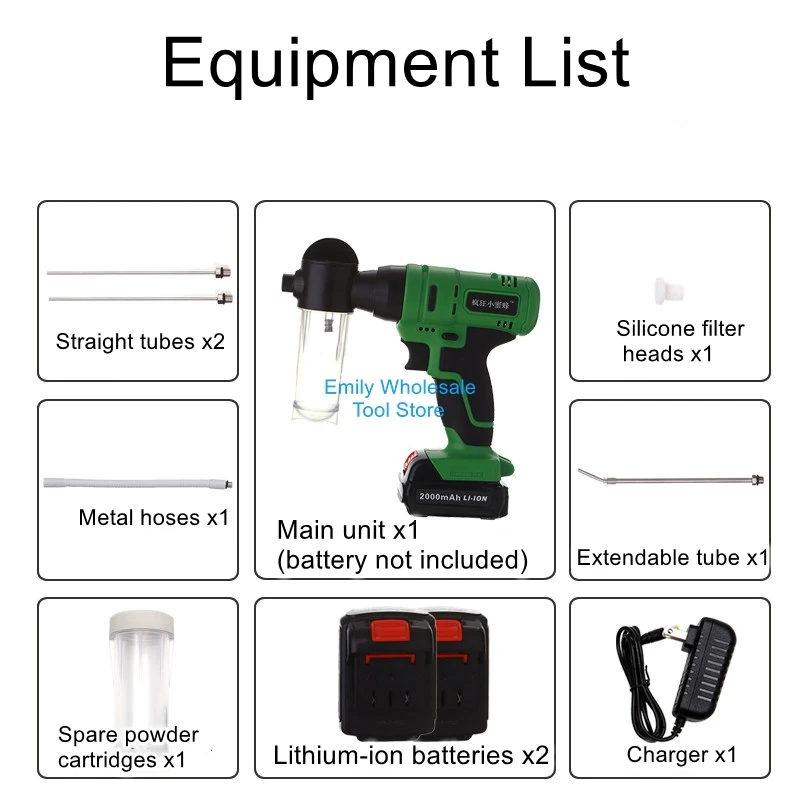 Electric Termite Powder Dispenser, Termite-Specific Sprayer, Dry Powder Dispenser, Termite Extermination Tool