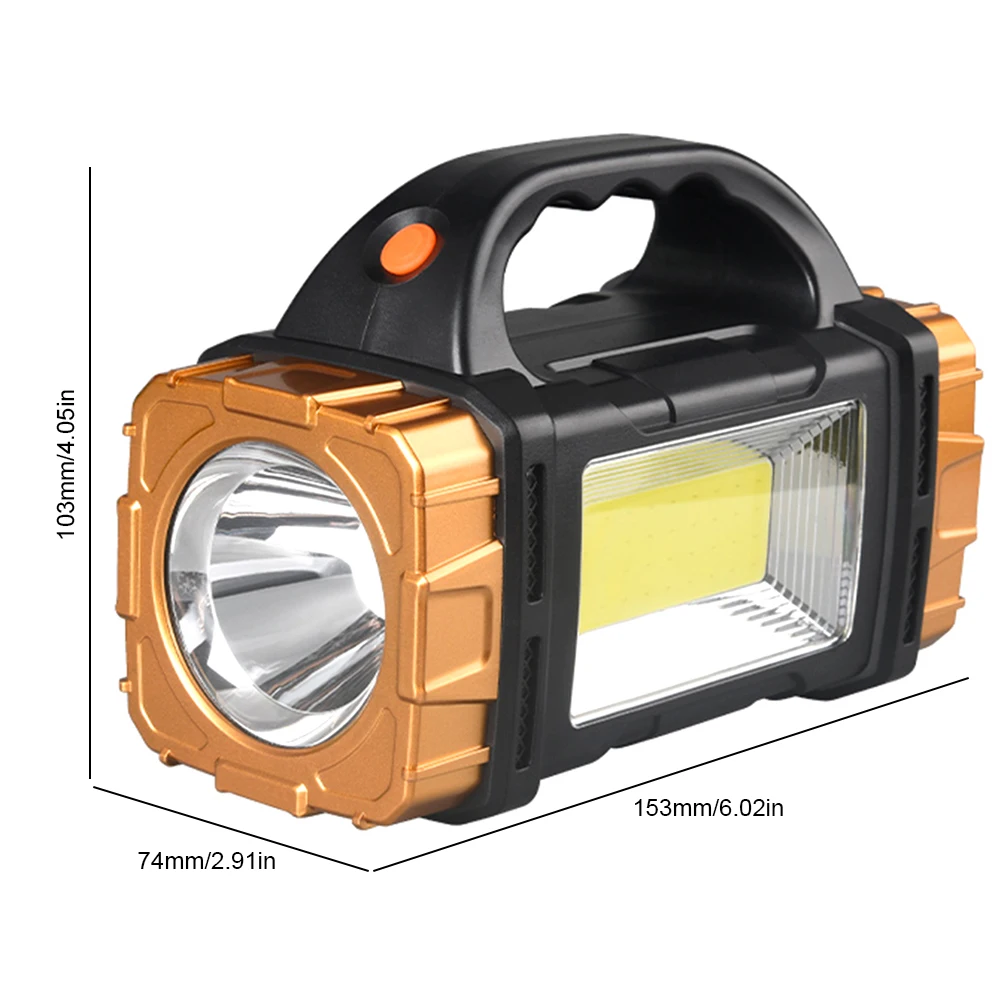 فانوس التخييم قوة البنك عالية الطاقة مصباح ليد جيب USB قابلة للشحن 8 أوضاع الإضاءة التخييم الشعلة للتخييم التكتيكي التنزه #4