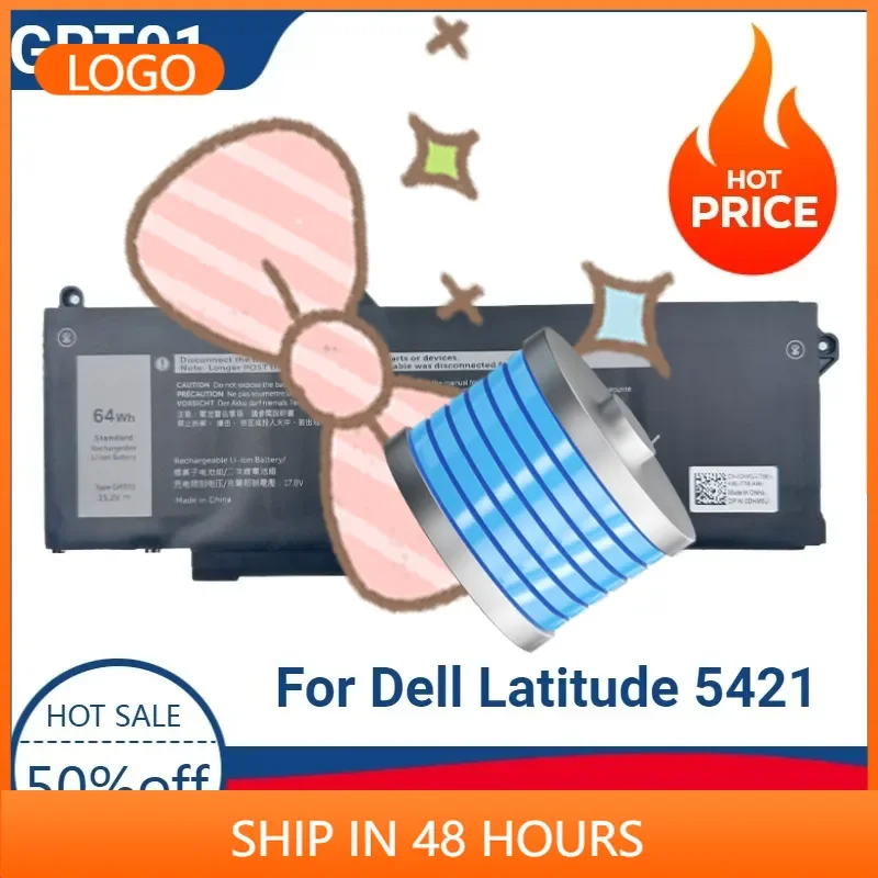 

15.2V 64Wh GRT01 Laptop Battery for Dell Latitude 5421 5431 5521 5531 Precision 3561 3470 3561 3571 m17 R5 AMD 9JRV0 0P3TJ