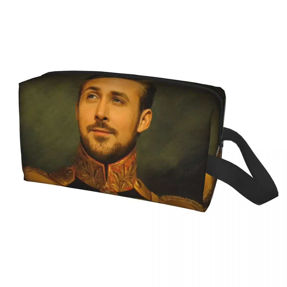 Custom Canadian Actor Ryan Gosling Toiletry Bag Women Makeup Cosmetic Organizer Lady Beauty Storage Dopp Kit Case