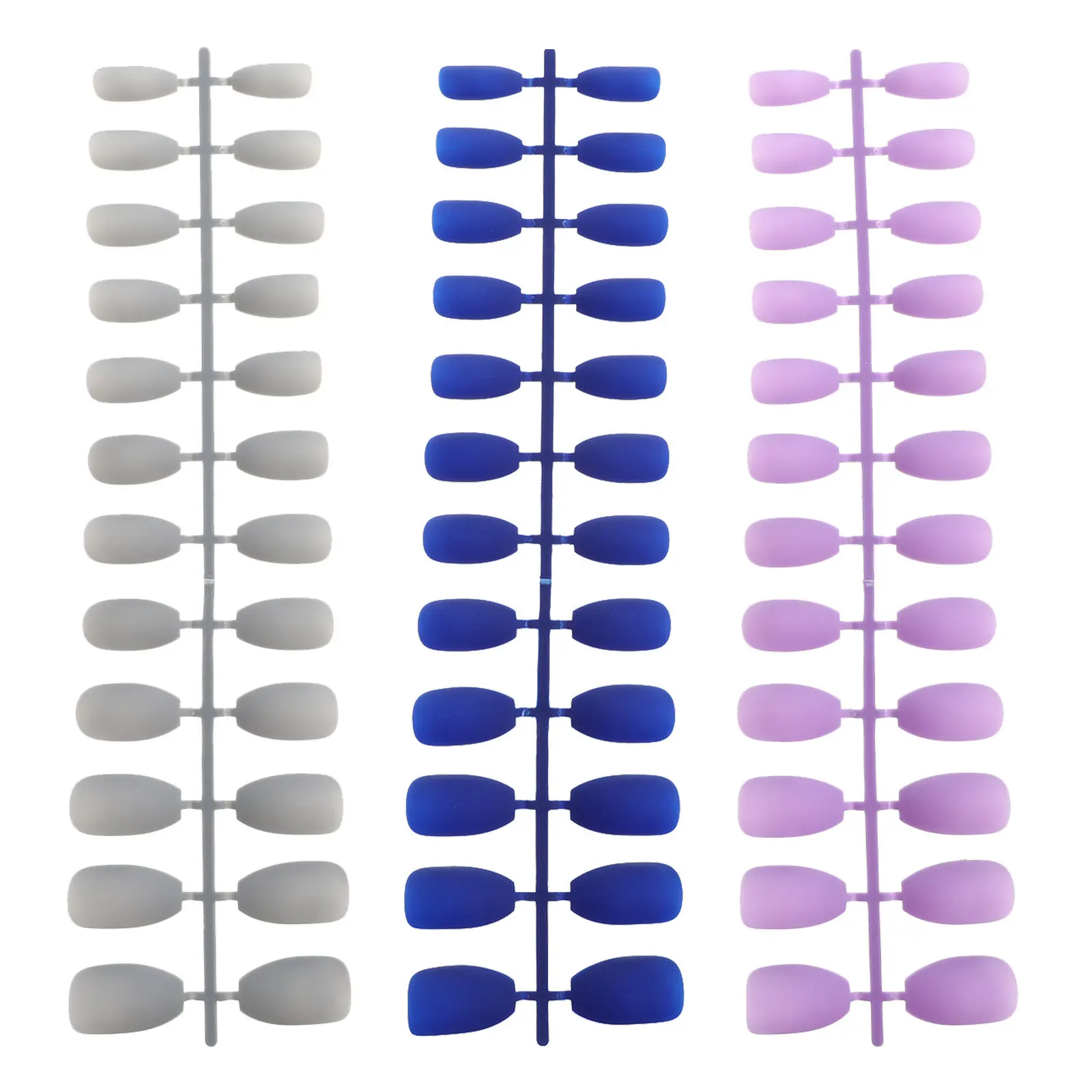 72 قطعة من أظافر التابوت غير اللامعة بغطاء كامل للأظافر المزيفة وملصقات مانيكير أنيقة لحفلات الزفاف وأطراف أظافر #5