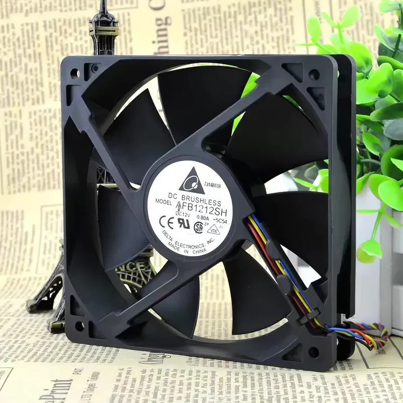 for Delta 12025 12V 0.8A 12cm Double Ball Bearing Cooling Fan Original Imported New