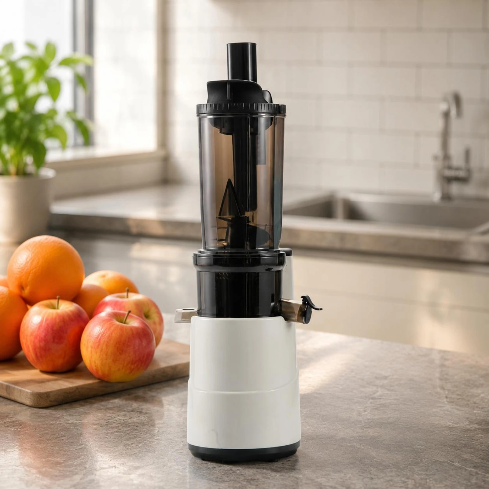 

Wide Chute Juicer Pulp Separation Electric Fruit Juicer Juice Extractor Simple Assembly Dishwasher Safe for Home
