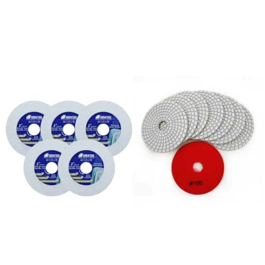 

Алмазный отрезной диск для стекла, 2-дюймовый ультратонкий пильный диск для плитки, керамики, фарфора, мрамора, 50 мм, 5 шт. в упаковке