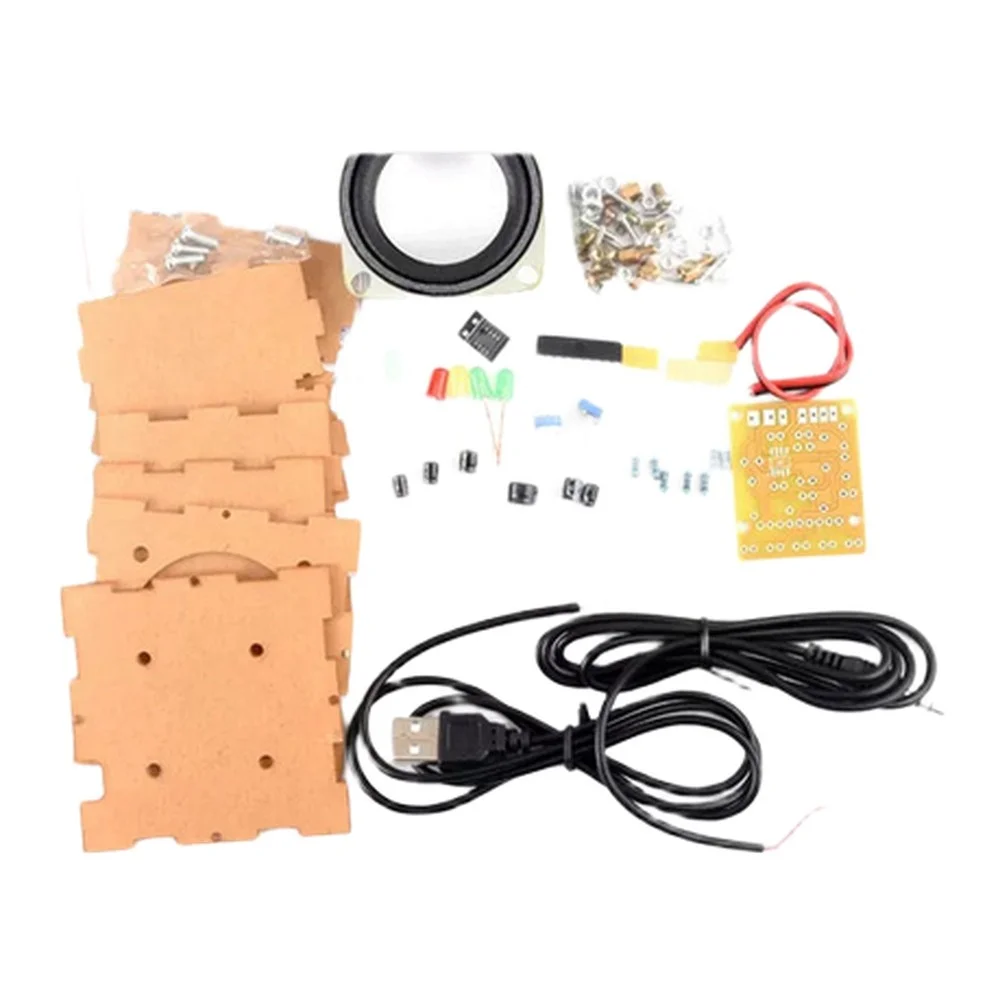 3W For Mini Audio DIY Kit Yellow For Acrylic Housing Soldering Practice Tool For Electronics STEM Education Learning
