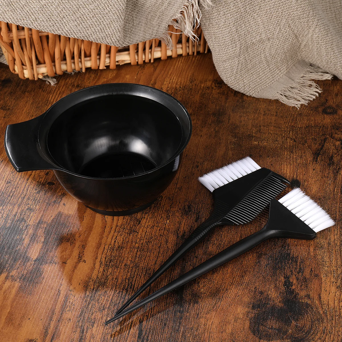 

3Pcs Hair Dye Brush Comb Bowl Kit Complete Salon Hairdressing Set DIY Hair Washable Reusable Home Use