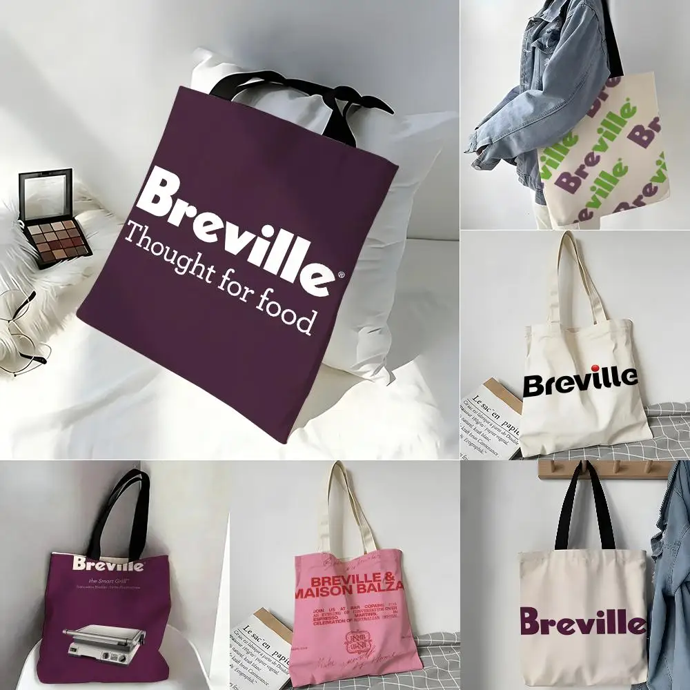 Kitchen Appliances Breville Storage Bags Casual Portable Shoulder Bag Lightweight Shopping Bag Reusable Linen Bag