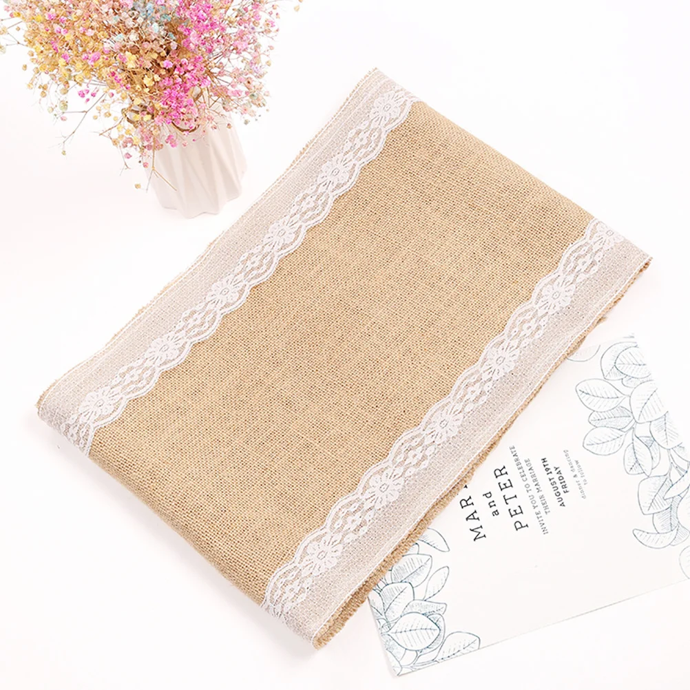 

Simple Lace Tablecloth 30X275Cm Floral Pattern For Dining Table Coffee Desk Wedding Party Home Use Table Cover Decor Linen