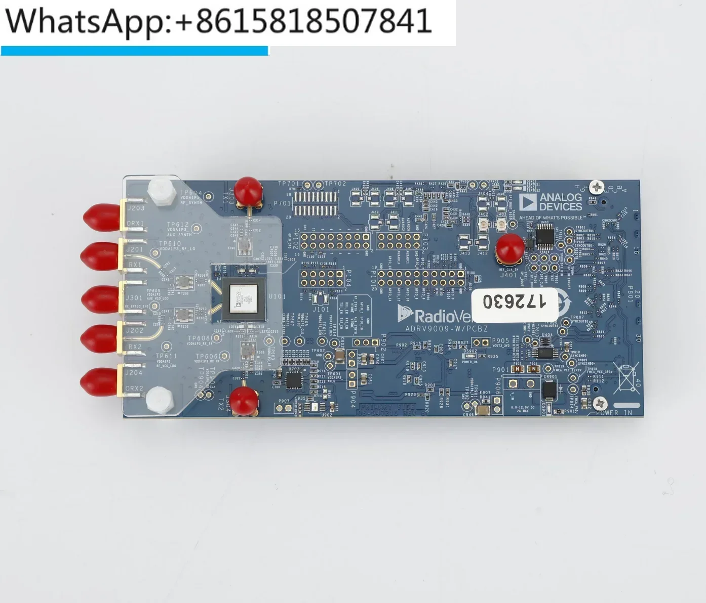 

ADRV9009 software radio frequency sub board