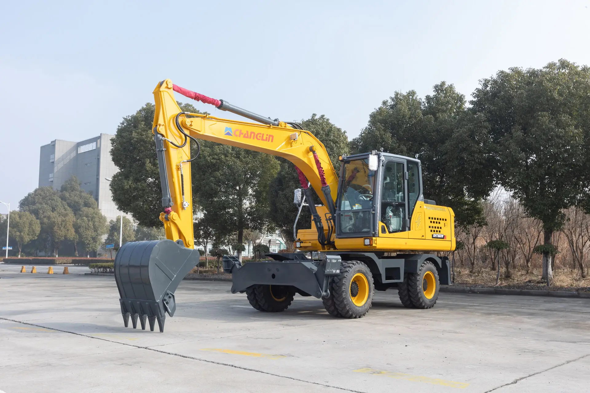 Engenharia Construção Escavadeira Pesada, Escavadeira De Rodas da China, 10Ton 13.5Ton 15Ton 21Ton