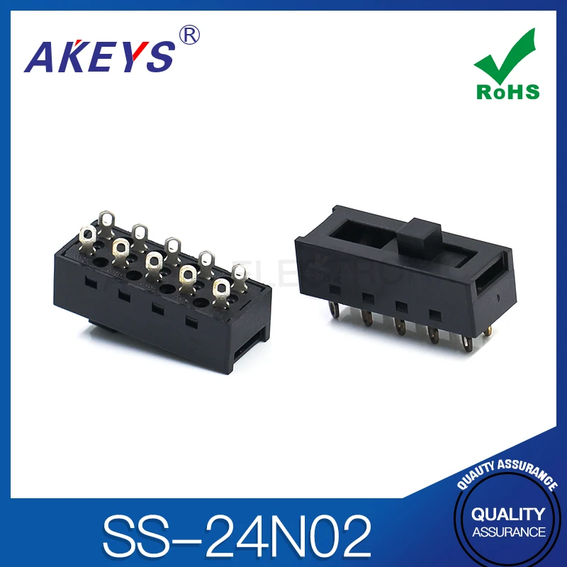 5pcs 24N02 Hairdryer connector 4-speed 10-pin SS-24-2 Hot and cold air duct toggle switch hair salon accessories